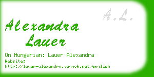 alexandra lauer business card